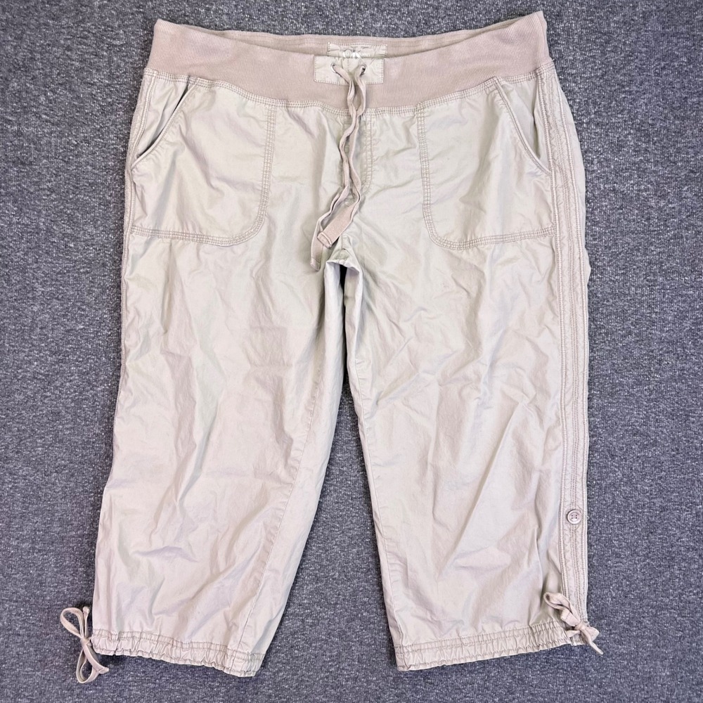 Calvin Klein Capri Pants Womens 2XL Khaki Tan Utility Casual Hiking Crops 38x21 - Picture 6 of 12